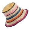 Crochet Stripe Bucket Hat