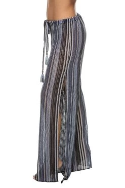 Pierside Pants -Luna Beach Shop 1050371 Apparel Bottom Deep Water Multi Side