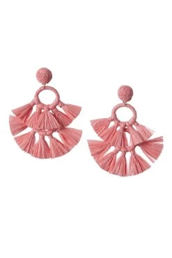 Raffia Tassel Earrings