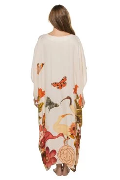 Xim Kaftan -Luna Beach Shop 123D40 Apparel Dress Scattered Fauna Back
