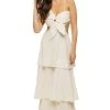 Farm Rio Off-White Flower Maxi Dress