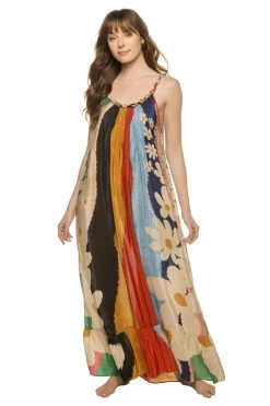 Farm Rio Super Fun Daisy Maxi Dress