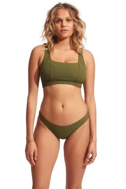 Seafolly Tank Banded Bralette Bikini Top (D+ Cup)