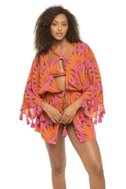 Farm Rio Copacabana Pink Kimono