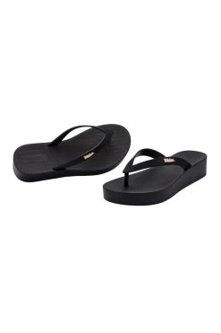 Sun Venice Platform Sandals -Luna Beach Shop 33554 Shoe Black Front