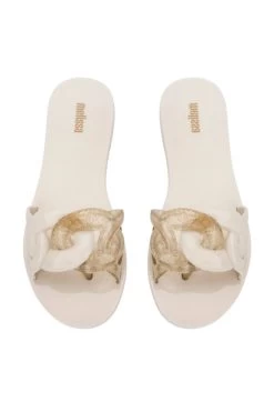 Jelly Chain Slides -Luna Beach Shop 33655 Shoe Beige Top