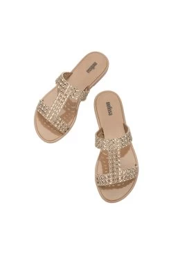 Glowing Slide -Luna Beach Shop 33820 Shoe Gold Top
