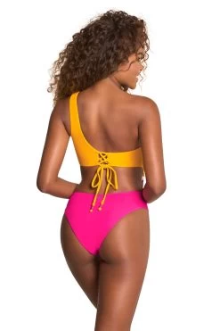 Maaji Bite Reversible Cutout One Piece Swimsuit -Luna Beach Shop 3531SOC001 One Piece Swimsuit Dragon Fruit Back