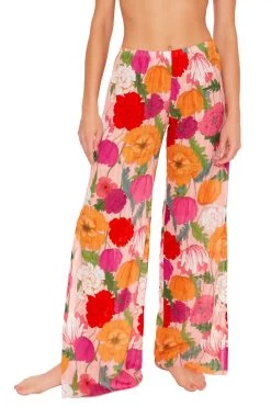 Sunny Bloom Slit Pants