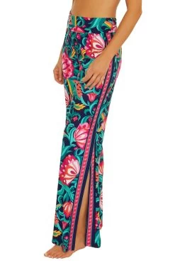 India Garden Swim Pant -Luna Beach Shop 3675035 Apparel Bottom Multi Side