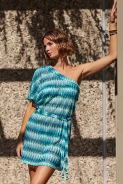 Moonray Asymmetrical Tunic Dress 5 Moonray Asymmetrical Tunic Dress -Luna Beach Shop 3796035 Apparel Top Multi Lifestyle