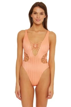 Plunge Maillot One Piece Swimsuit