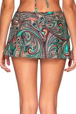 Sporty Swim Skirt -Luna Beach Shop 40BANDAL Bikini Bottom Andalusia Back