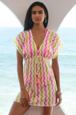 Celeste Mini Dress -Luna Beach Shop 4460371 Apparel Dress Multi Lifestyle