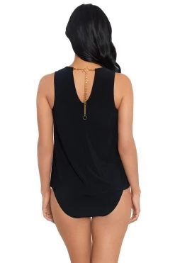 Luna Beach Shop -Luna Beach Shop 6018591 Tankini Top Black Back