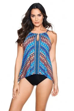 Miraclesuit Peephole High Neck Tankini Top
