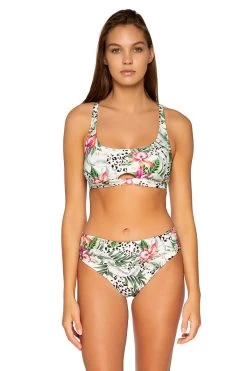 Brandi Bralette Tie Front Bikini Top