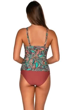 Serena Underwire Tankini Top (D+ Cup) -Luna Beach Shop 709TANDAL Tankini Top Andalusia Back