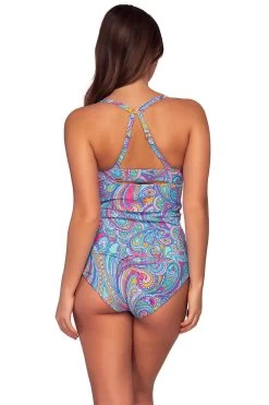 Serena Tankini Top (D+ Cup) 5 Serena Tankini Top (D+ Cup) -Luna Beach Shop 709TPAIPO Tankini Top Paisley Pop Back2