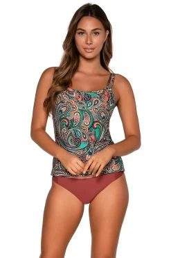 Taylor Underwire Tankini Top (E-H Cup)