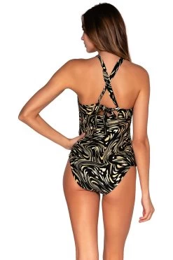 Luna Beach Shop -Luna Beach Shop 87TACROS Tankini Top Across The Universe Back