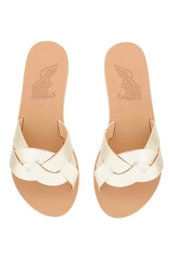 Ancient Greek Sandals Arachne Metallic Sandals