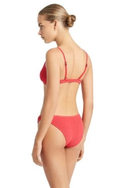 Luna Beach Shop -Luna Beach Shop BOUND413E Bikini Top Guava Eco Back