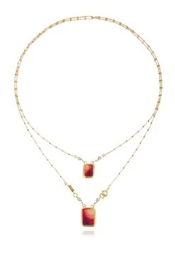 Totem Enamel Scapulaire Necklace