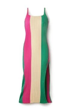 Piper Crochet Midi Dress -Luna Beach Shop EMB 1217D Apparel Dress Emerald Bay Laydown