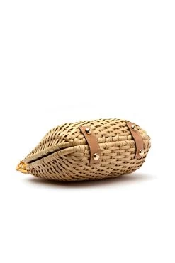 Hen Wicker Basket Handbag -Luna Beach Shop HENBW Bag Natural Bottom