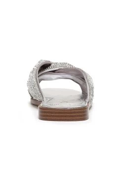 Sam Edelman Issie Slides -Luna Beach Shop ISSIE Shoe Silver Back