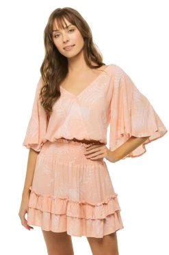 Flutter Sleeve Crop Top