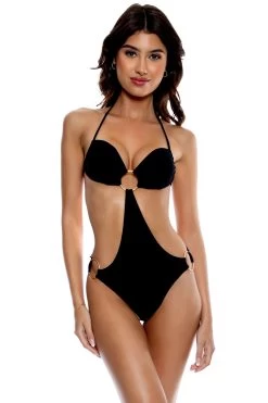 Cutout Bandeau One Piece Swimsuit