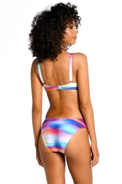Underwire Twist Bralette Bikini Top -Luna Beach Shop LB3ZQ70 Bikini Top Multi Back1