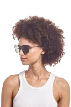 Le Specs Oh Buoy Classic Round Sunglasses -Luna Beach Shop LES NEUTRAL KGO Sunglasses Lifestyle2 101049
