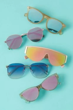 Le Specs Bandwagon Round Sunglasses -Luna Beach Shop LES NEUTRAL RAWS Sunglasses Laydown2 69524