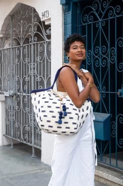 Rosa Tote -Luna Beach Shop MER BLUE MLTI Bags Lifestyle 100808