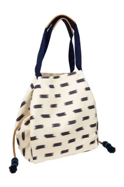 Rosa Tote -Luna Beach Shop MER BLUE MLTI Bags Side 100808