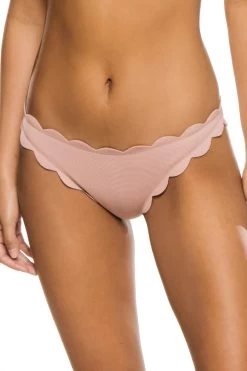 Marysia Low Rise Scallop Brazilian Bikini Bottom