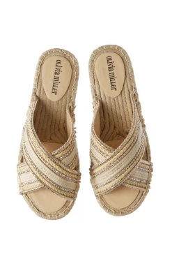 Metallic Beaded Slides