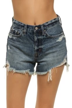 Nova Distressed Denim Shorts