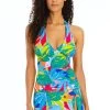 Life Of The Party Halter Tankini Top