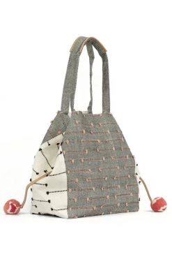 Rosa Tote 5 Rosa Tote -Luna Beach Shop RES18036 Bag Grey Natural Side