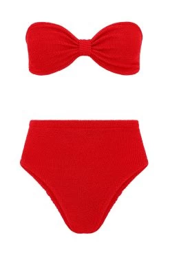 Ruby Two Piece Bikini Set -Luna Beach Shop RUBY BIKINI Bikini Set Red Laydown