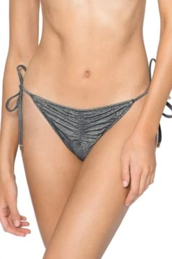 Ruched Tie Side Hipster Bikini Bottom