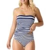 Tommy Bahama Engineered Shirred Molded Bandeau Tankini Top