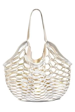 Fisherman Reversible Neoprene Tote -Luna Beach Shop SSB GOLD WHGP Bags Front2 87780