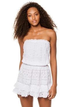 Croco Strapless Dress