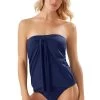 Tommy Bahama Sarong Wrap Bandeau Tankini Top